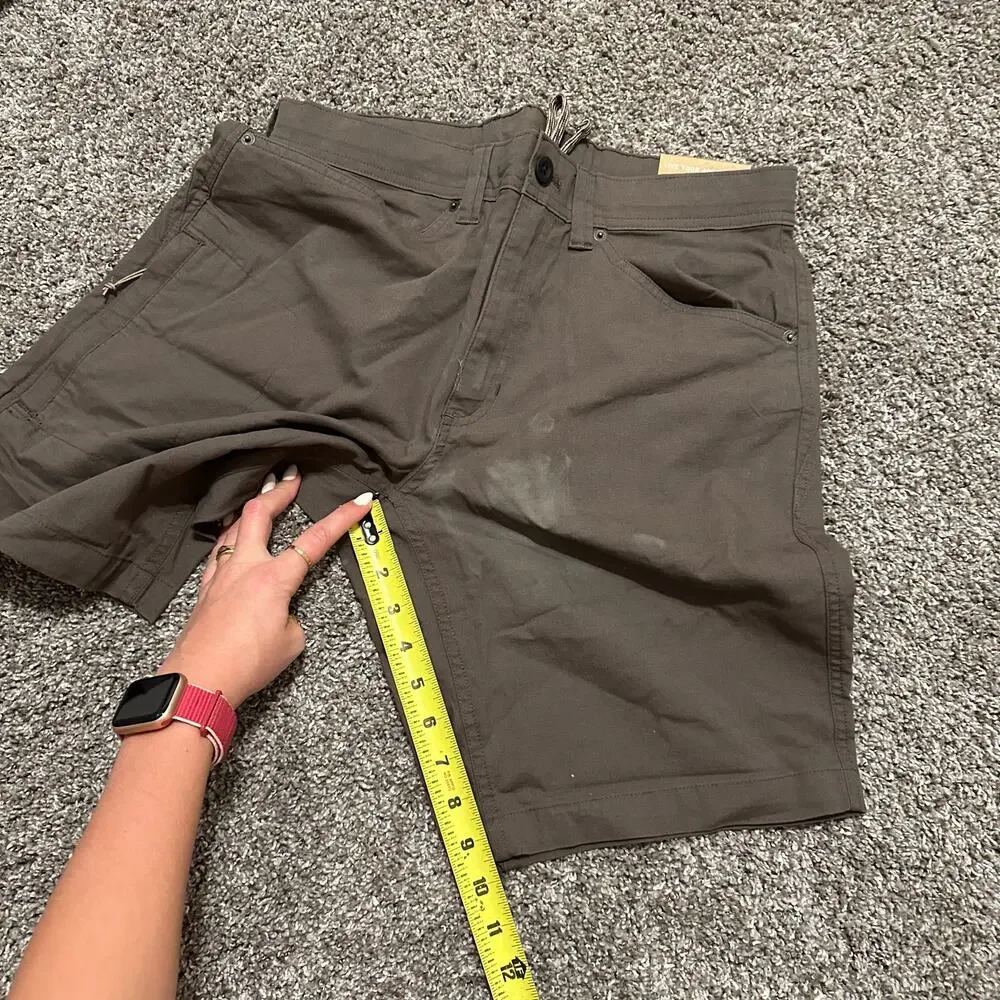 EDDIE BAUER Men's Rappel Canvas Shorts Size 32 In Teak